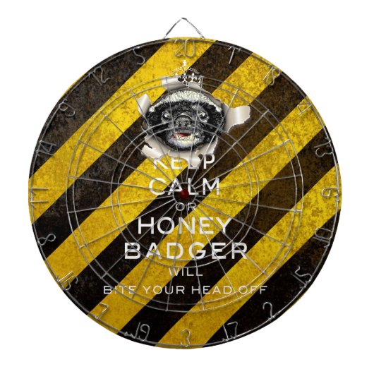 [24.1] Houd kalm of Honey Badger... Dartbord (Voorkant)