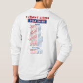 24-25 Durant Lions - GOLF - Leeuwen MET LANGE MOUW T-shirt (Achterkant)