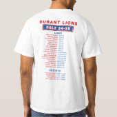 24-25 Durant Lions - GOLF - Lions BOY ROSTER T-shirt (Achterkant)