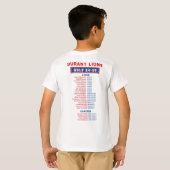 24-25 Durant Lions - GOLF - Lions BOY ROSTER T-shirt (Achterkant volledig)