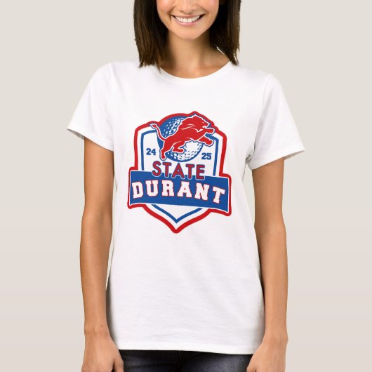 24-25 Durant Lions - STATE - Lady Lions DAMES T-shirt (Voorkant)