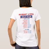 24-25 Durant Lions - STATE - Lady Lions DAMES T-shirt (Achterkant)