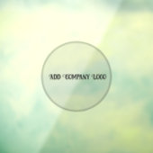 24" * 36" Transparant Bedrijf Logo Venster Cling Raamsticker (Vel 3)