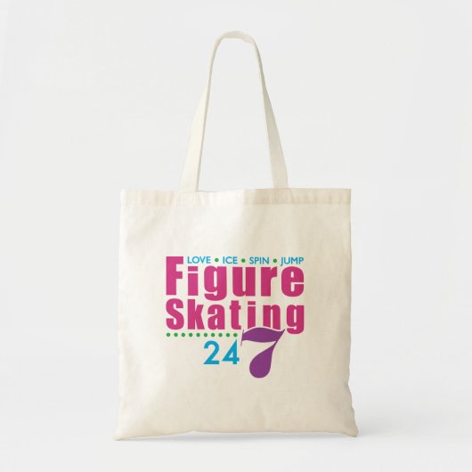 24/7 Afbeelding Skating Tote Bag (Voorkant)