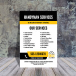 24/7 Handyman & Loodgieter Services ZWART GEEL Flyer<br><div class="desc">Promoot uw 24-uurs klusjesman- of loodgietersdiensten met deze gedurfde, aanpasbare flyer die is ontworpen om snel de aandacht te trekken. Met uw telefoonnummer in een lay-out met hoge zichtbaarheid en een duidelijk 24/7-pictogram, signaleert het onmiddellijk noodbeschikbaarheid. Alle kleuren en tekst zijn volledig bewerkbaar, zodat u uw merk kunt matchen en...</div>