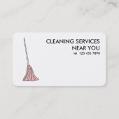 24/7 schoonmaakservice visitekaartje (Voorkant)