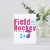 24/7 Veldhockey Briefkaart (Staand voorkant)