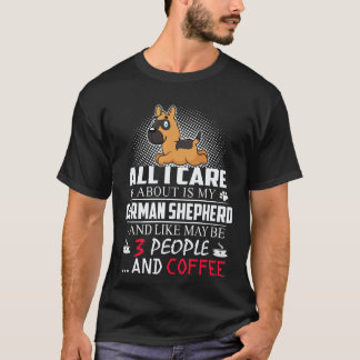 24 Alles Waar Ik Om Geef Is Mijn Duitse Herdershon T-shirt