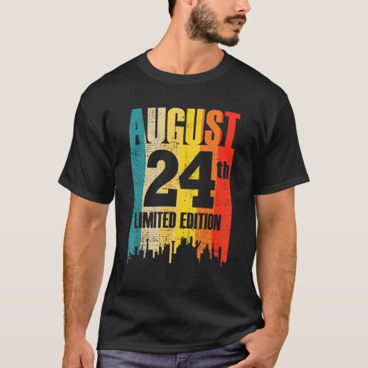 24 augustus Beperkte maand van de Uitgave 8 24e da T-shirt (Voorkant)