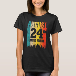 24 augustus Beperkte maand van de Uitgave 8 24e da T-shirt