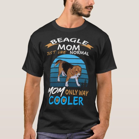 24 Beagle Mom Cooler T-shirt (Voorkant)