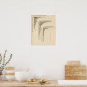 24 Bevolking en dichtheid per staat Poster (Keuken)