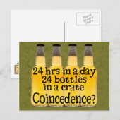 24 Bierflesjes Briefkaart (Voorkant / Achterkant)