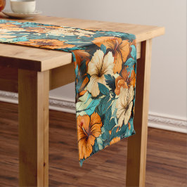 #24 Bloemen patroon Korte Tafelloper