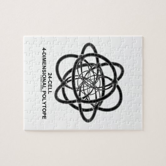 24-cel 4-dimensionale polytoop (geometrie) legpuzzel (Horizontaal)