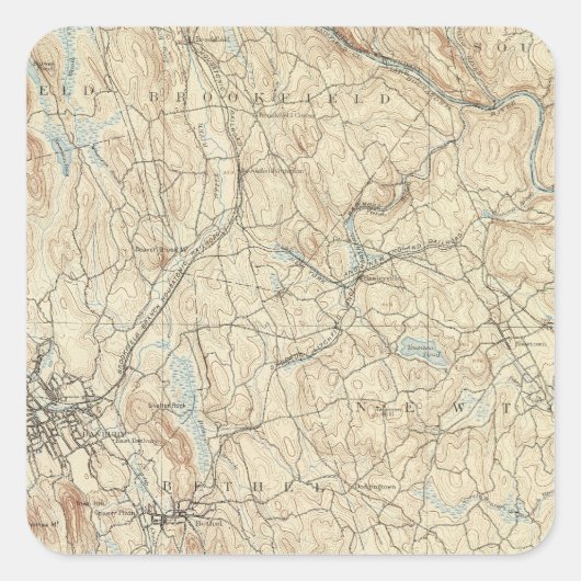 24 Danbury sheet Vierkante Sticker (Voorkant)