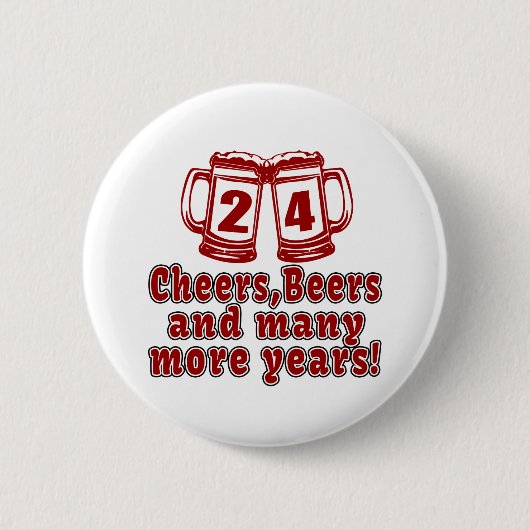 24 Design van de kaasmakerij Ronde Button 5,7 Cm (Voorkant)