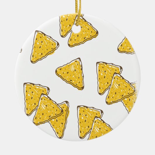 24 februari - Tortilla Chip Day Keramisch Ornament (Voorkant)