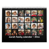 24 foto - 2 per maand moderne familie kalender (Hoes)