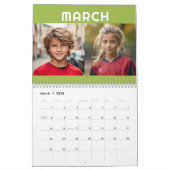 24 foto - 2 per maand moderne familie kalender (Mar 2026)