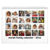 24 foto - 2 per maand moderne familie kalender (Hoes)