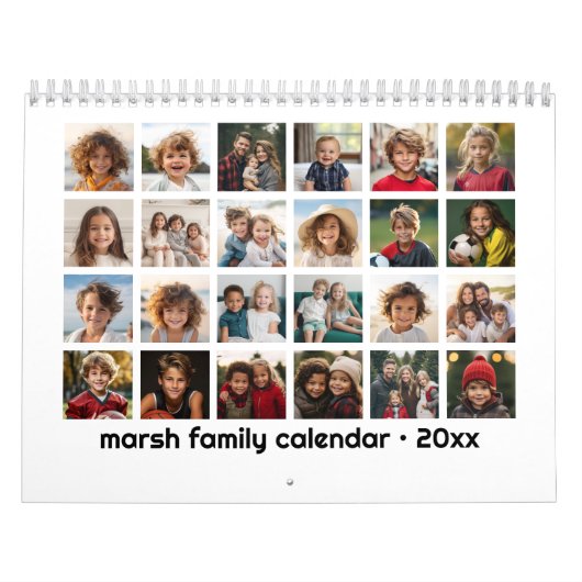 24 foto - 2 per maand moderne familie kalender (Hoes)