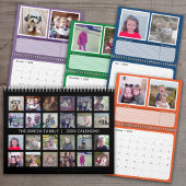 24 Foto collage - 2 per maand - Dates Notes Goals Kalender