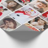 24-Foto Collage Kerstvakantie Cadeaupapier (Hoek)