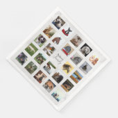 24 FOTO COLLAGE Marmeren Party Spullen Servet (Hoek)