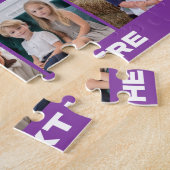 24 foto collage met aangepaste tekst legpuzzel (Zijkant)