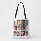 24 foto collage wit tote bag (Voorkant)