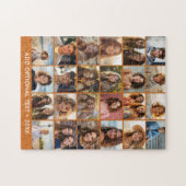24 Fotocollage - Aangepaste tekst - Modern Minimaa Legpuzzel (Horizontaal)