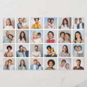 24 Fotocollage bewerkbare kleur Kaart / flyer (Voorkant)
