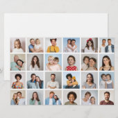 24 Fotocollage bewerkbare kleur Kaart / flyer (Voorkant / Achterkant)