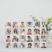 24 Fotocollage bewerkbare kleur Kaart / flyer (Staand voorkant)