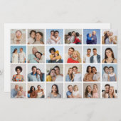 24 Fotocollage bewerkbare kleur Kaart / flyer (Voorkant / Achterkant)