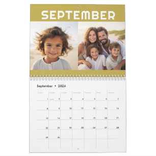 24 Foto's - 2 per maand Modern Familie Kalender