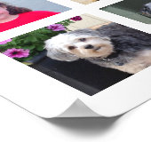 24 Fotosjabloon Collage met aangepaste tekst Poster (Hoek)