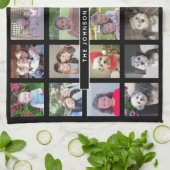 24 Fotosjabloon Collage met aangepaste tekst Theedoek (Gevouwen)