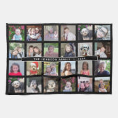 24 Fotosjabloon Collage met aangepaste tekst Theedoek (Horizontaal)