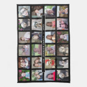 24 Fotosjabloon Collage met aangepaste tekst Theedoek (Verticaal)