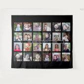 24 Fotosjabloon Collage met aangepaste tekst Wandkleed (Voorkant (horizontaal))