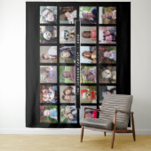 24 Fotosjabloon Collage met aangepaste tekst Wandkleed (In situ)