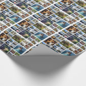 24 Fun-foto's in Collage Persoonlijk Cadeaupapier (Hoek)