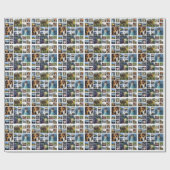 24 Fun-foto's in Collage Persoonlijk Cadeaupapier (Vlak)