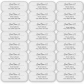 24 Gastnamen Helder Retouradres Aangepaste Labels (Voorkant)