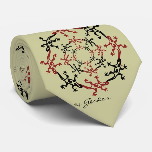 24 Geckos Stropdas (Opgerold)
