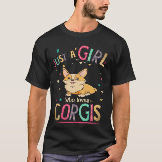 24 gewoon een meisje dat van Corgi houdt T-shirt