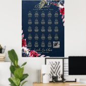 24 Grafiek voor tabelzitplaatsen met namen, PHOTO  Poster (Thuiskantoor)