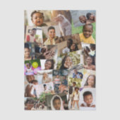 24 Haphazardly Overlapping Photos Collage Template Tissuepapier (Voorkant)